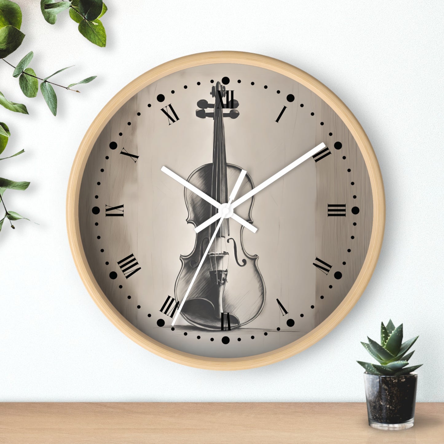 Violin Symphony Wall Clock