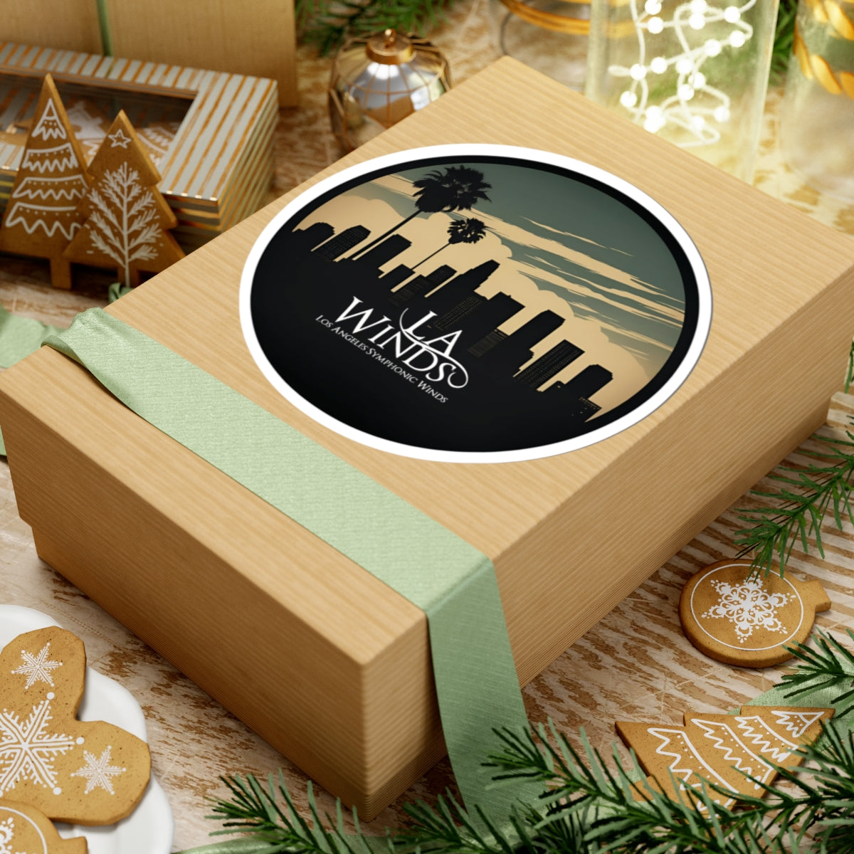 LA Winds Film Noir Skyline Sticker