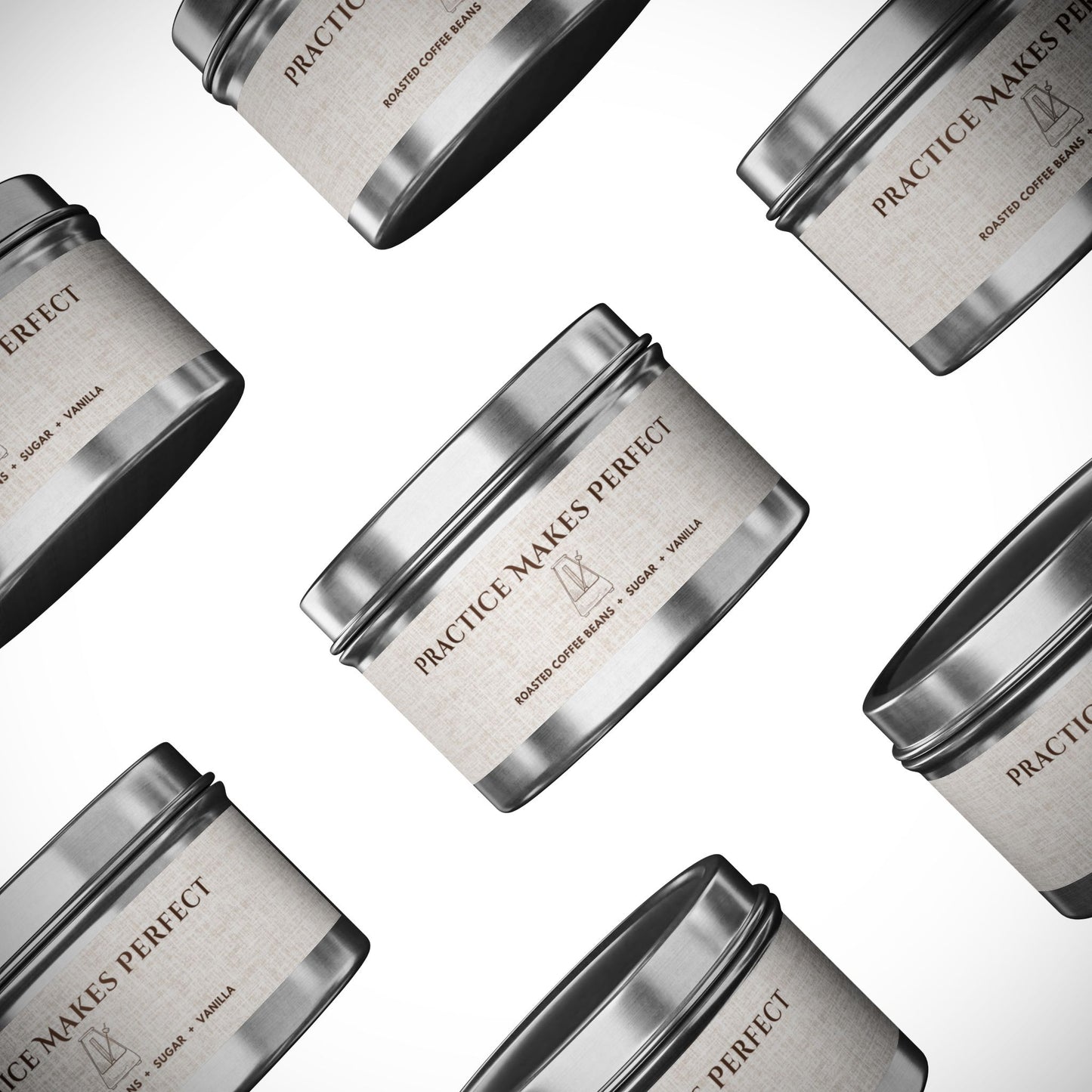 Practice Makes Perfect – Fresh Coffee Tin Candle