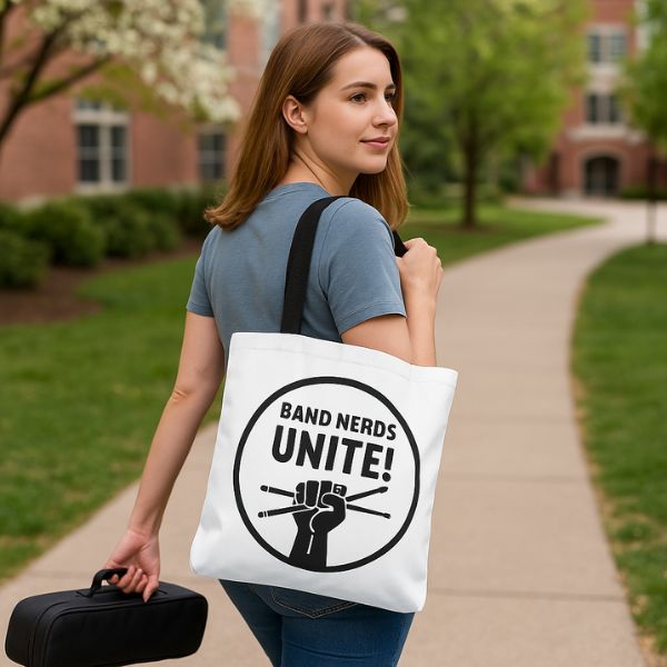 Band Nerds Unite! Tote Bag – Classic Emblem Edition