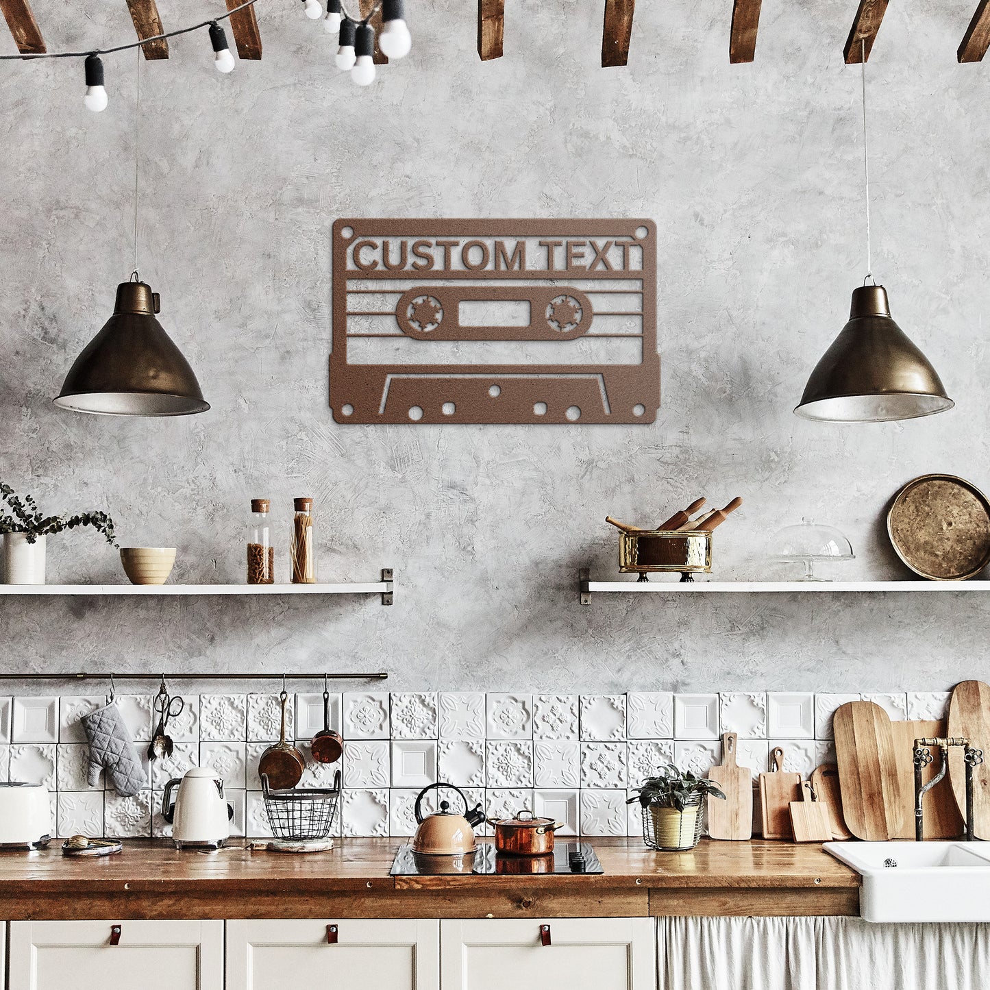 CUSTOM CASSETTE TAPE SIGN