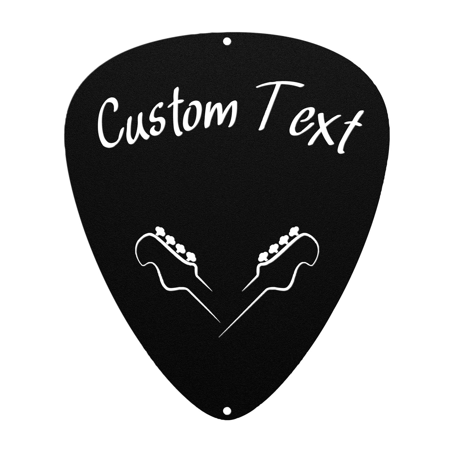 Pick w/ Double Headstock Custom Sign