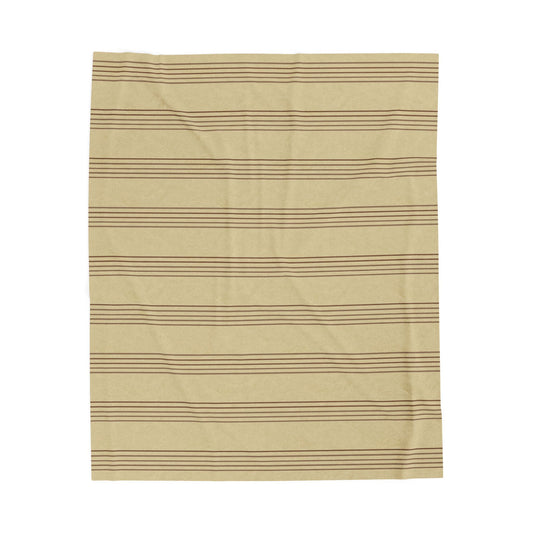 Quiet Measures — Sandstone — Velveteen Throw