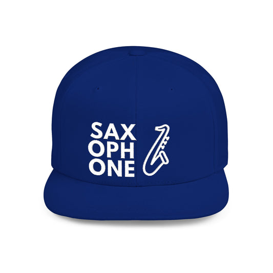 Saxophone Player Embroidered Hat – Bold Stencil Identity Series