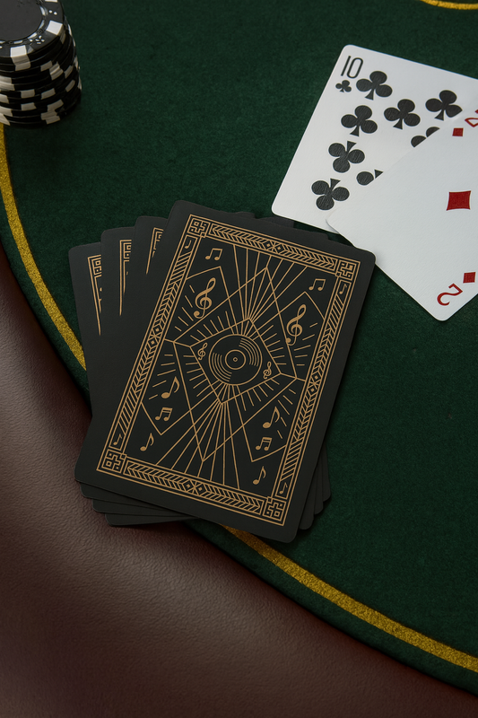 Art Deco Music Poker Playing Cards
