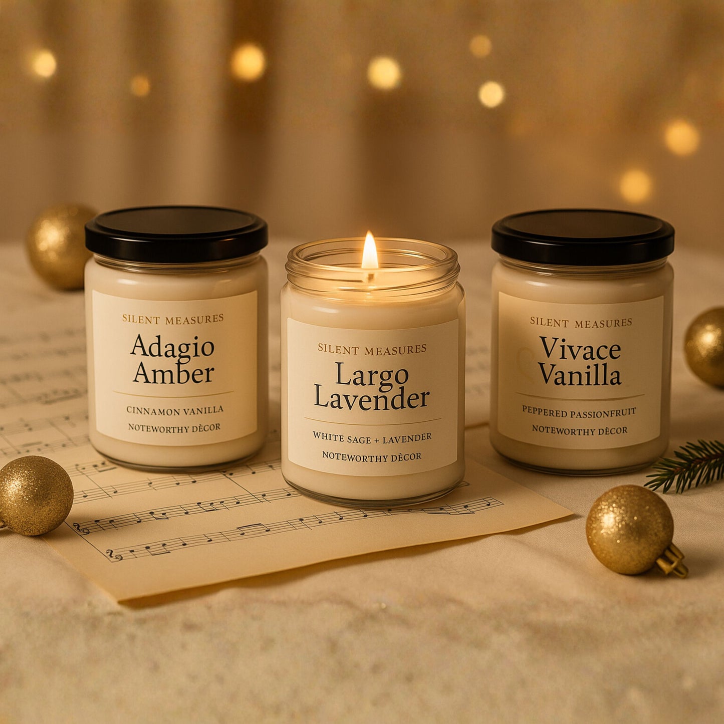 Adagio Amber – Silent Measures Candle