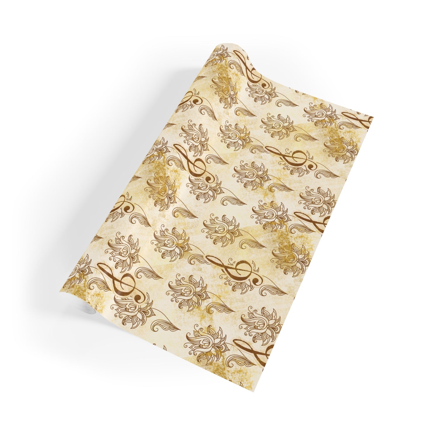 Golden Baroque Treble – Premium Music Gift Wrap