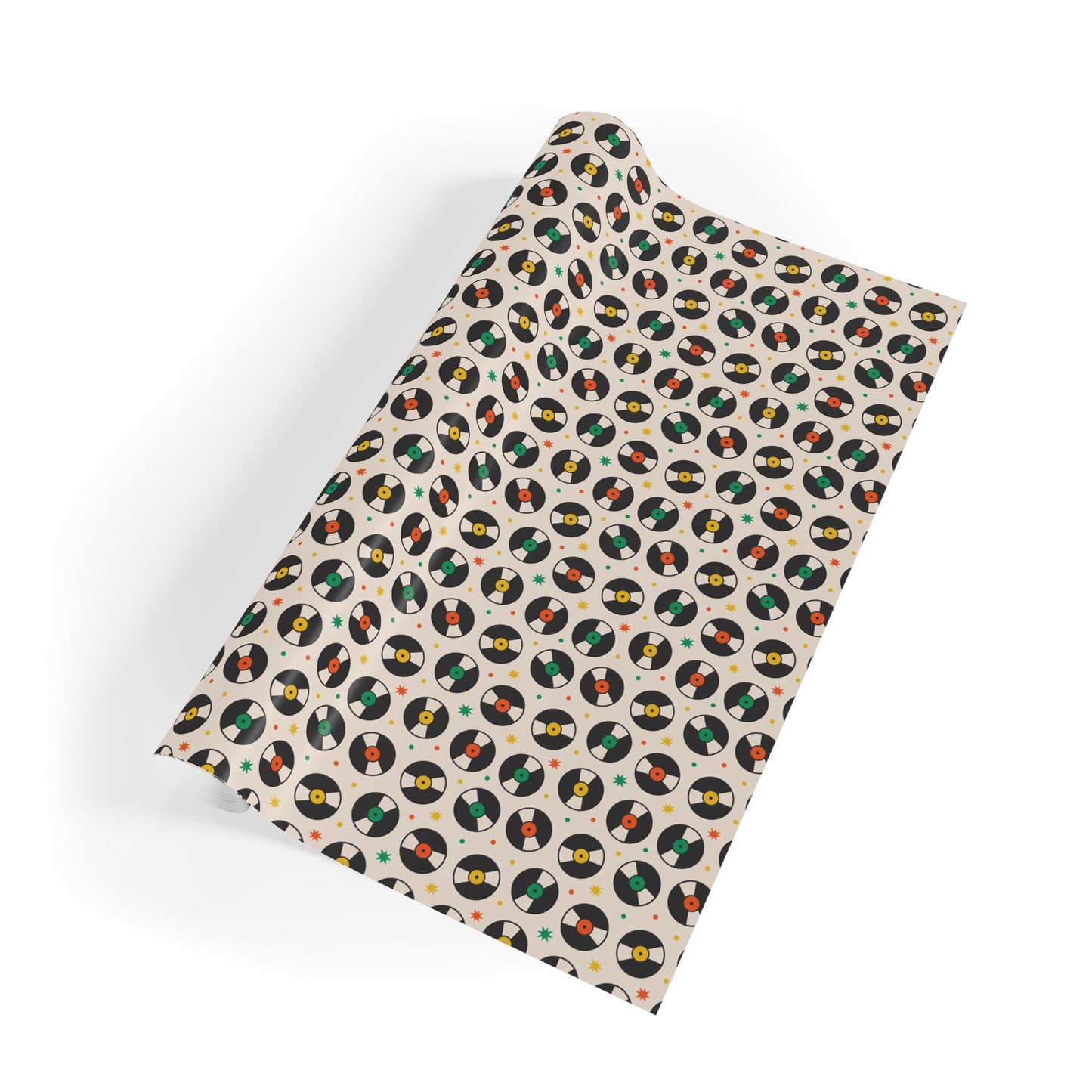 Retro Vinyl Record Wrapping Paper – Mid-Century Music Gift Wrap