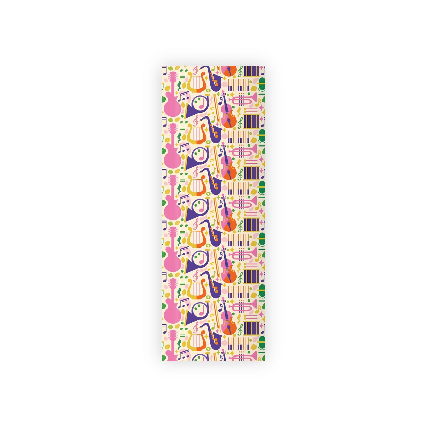 Musical Mosaic Wrapping Paper – Colorful Instrument Pattern