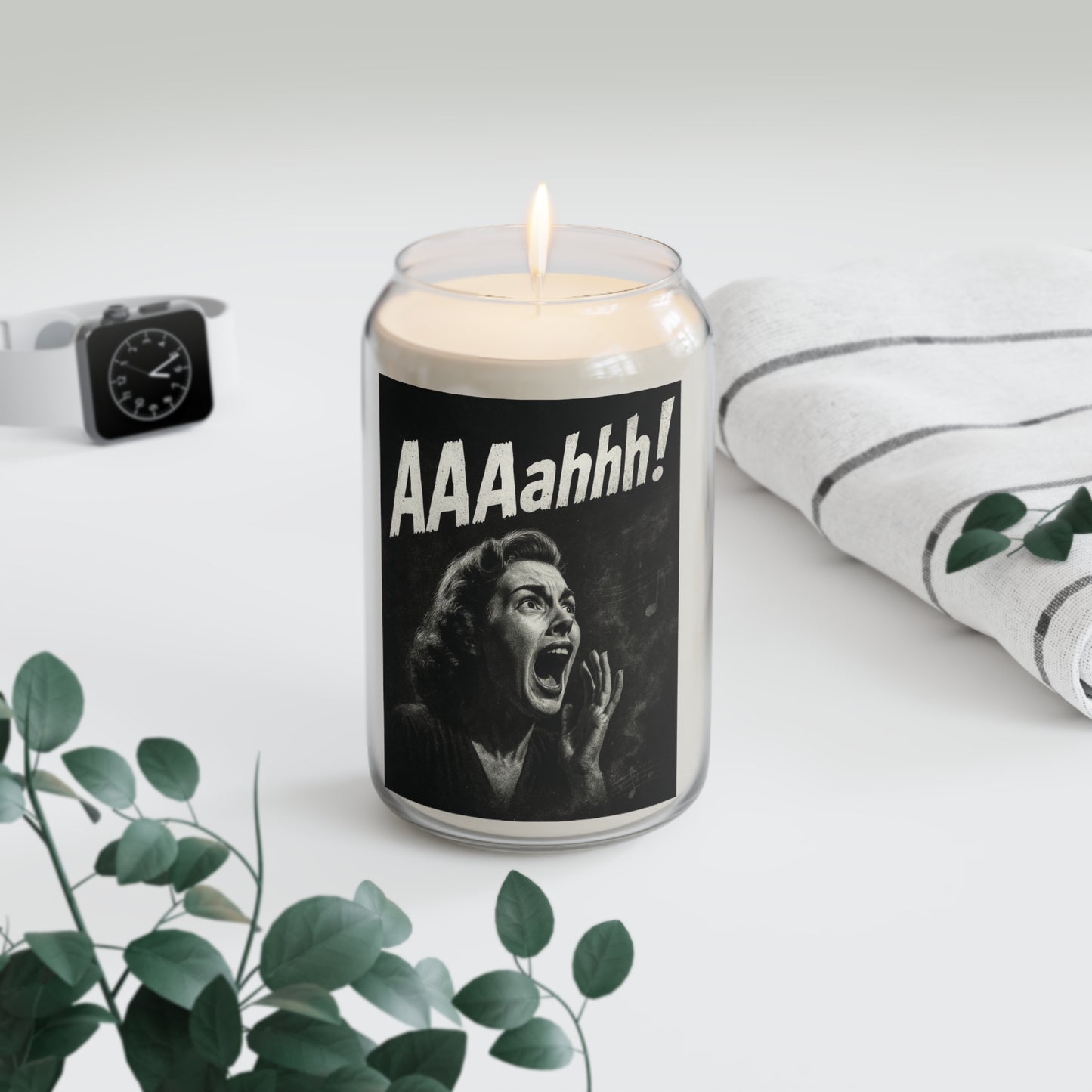 AAAahhh! – Horror Poster Candle (13.75oz Soy Wax)