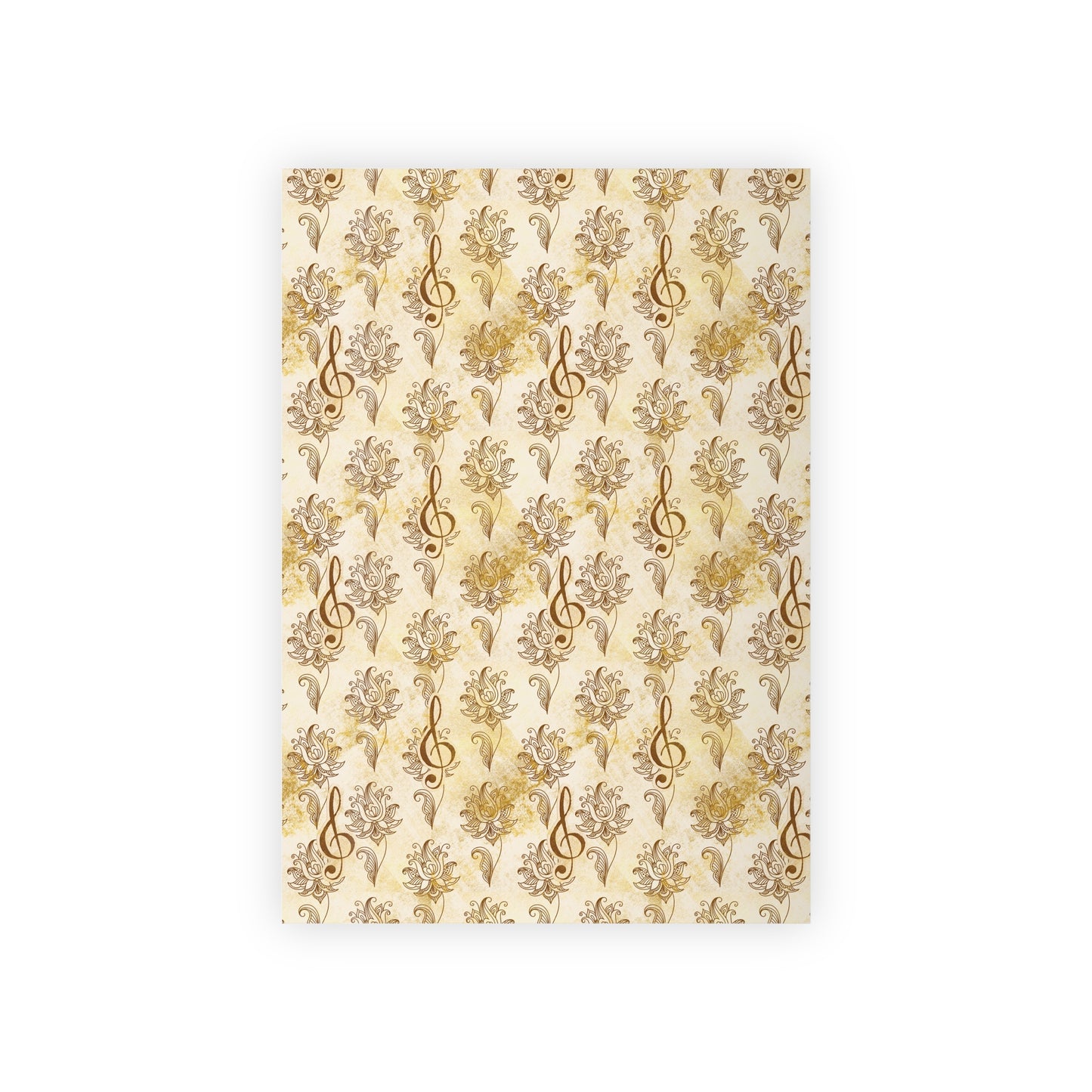 Golden Baroque Treble – Premium Music Gift Wrap