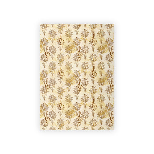 Golden Baroque Treble – Premium Music Gift Wrap