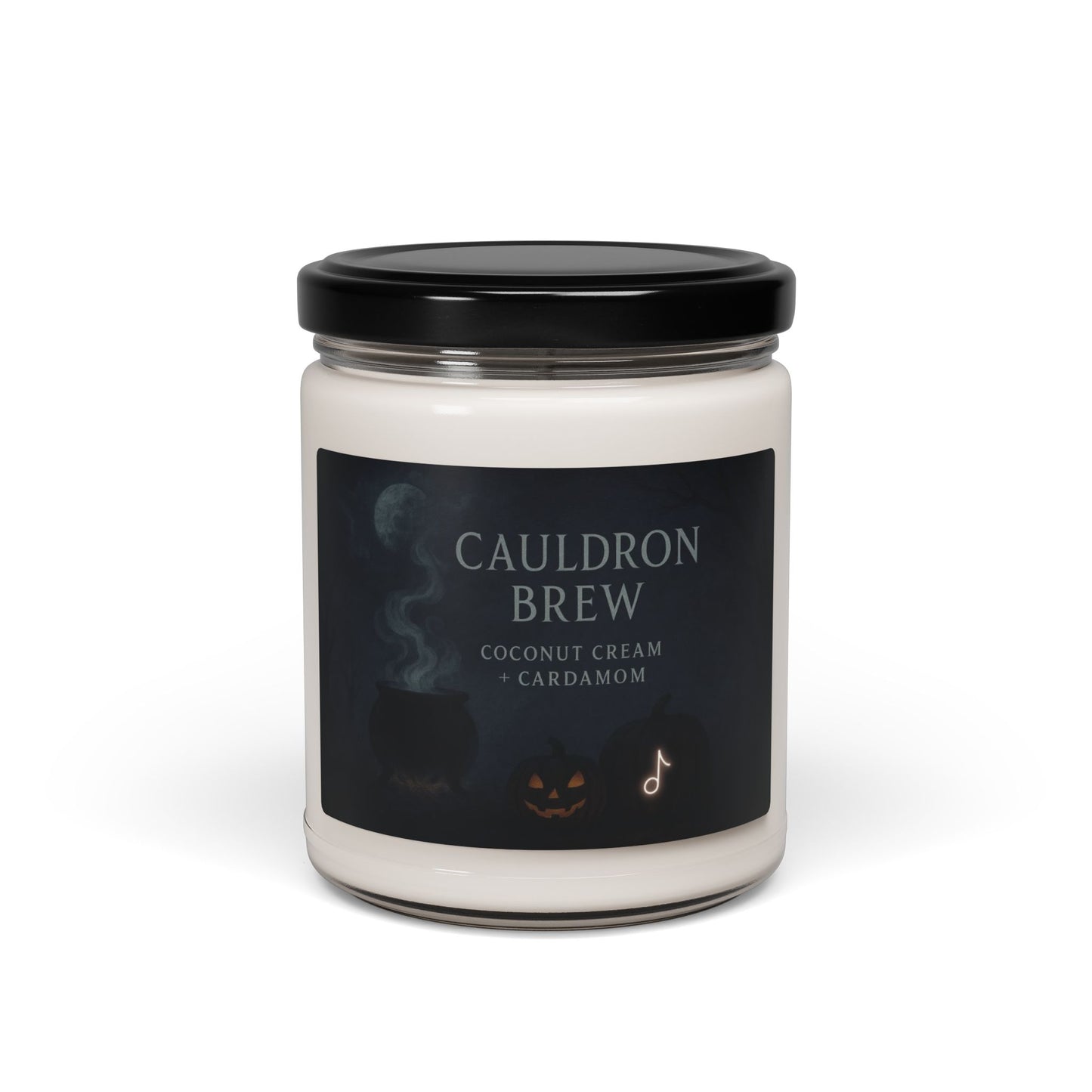 Cauldron Brew – Coconut Cream + Cardamom Halloween Candle (9oz Soy Wax)