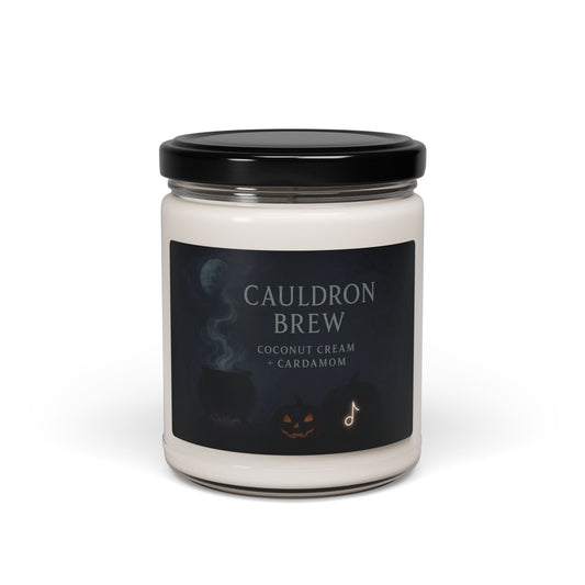 Cauldron Brew – Coconut Cream + Cardamom Halloween Candle (9oz Soy Wax)