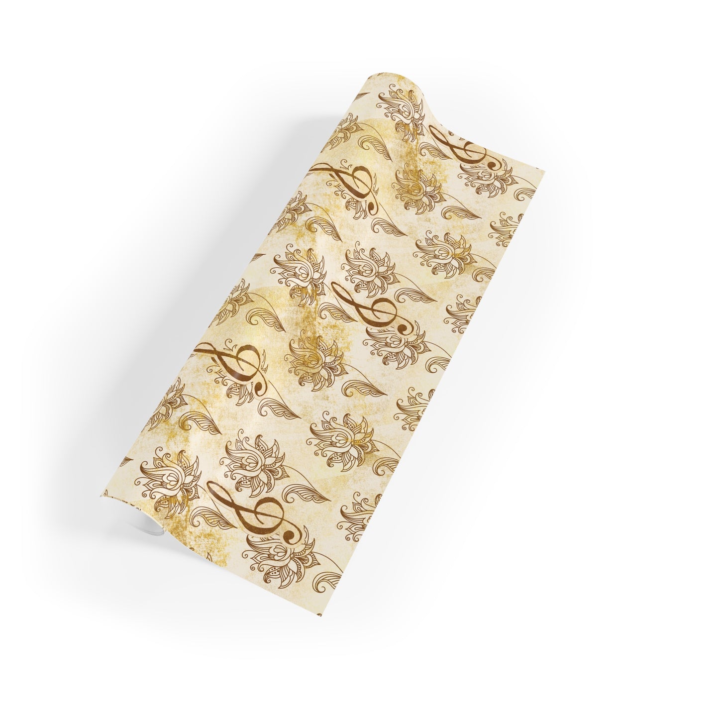 Golden Baroque Treble – Premium Music Gift Wrap