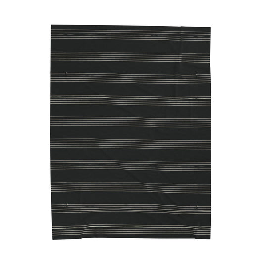 Quiet Measures — Midnight — Velveteen Throw