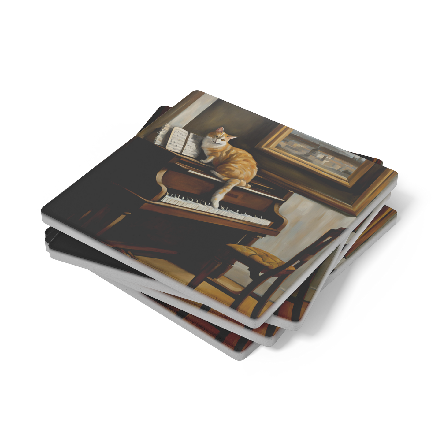 A_Cats_Melody__Vermeer-Inspired_Pi_SquareStoneCoaster_Stack_Mockup.png