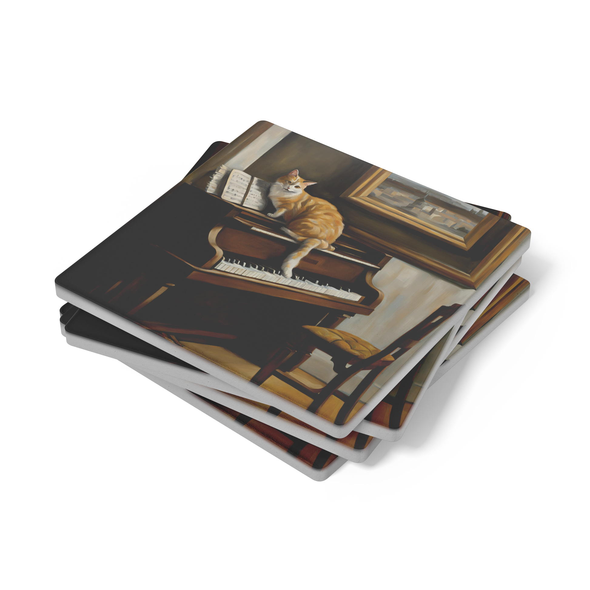 A_Cats_Melody__Vermeer-Inspired_Pi_SquareStoneCoaster_Stack_Mockup.png