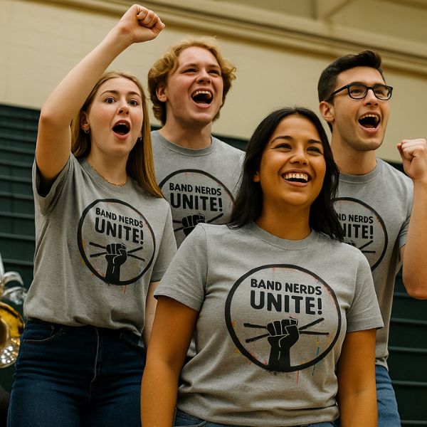 Band Nerds Unite! Graffiti Tee – Campus Edition