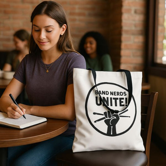 Band Nerds Unite! Tote Bag – Classic Emblem Edition