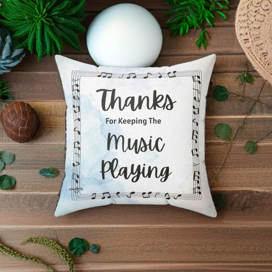 Finale Season Throw Pillow – A Custom Gift for Music Teachers, Band Directors & Grads