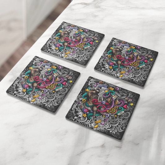 Graffiti_Music_Vibes_Stone_Coaster_-_Set_SquareStoneCoaster_4pcLifestyle_Mockup.png