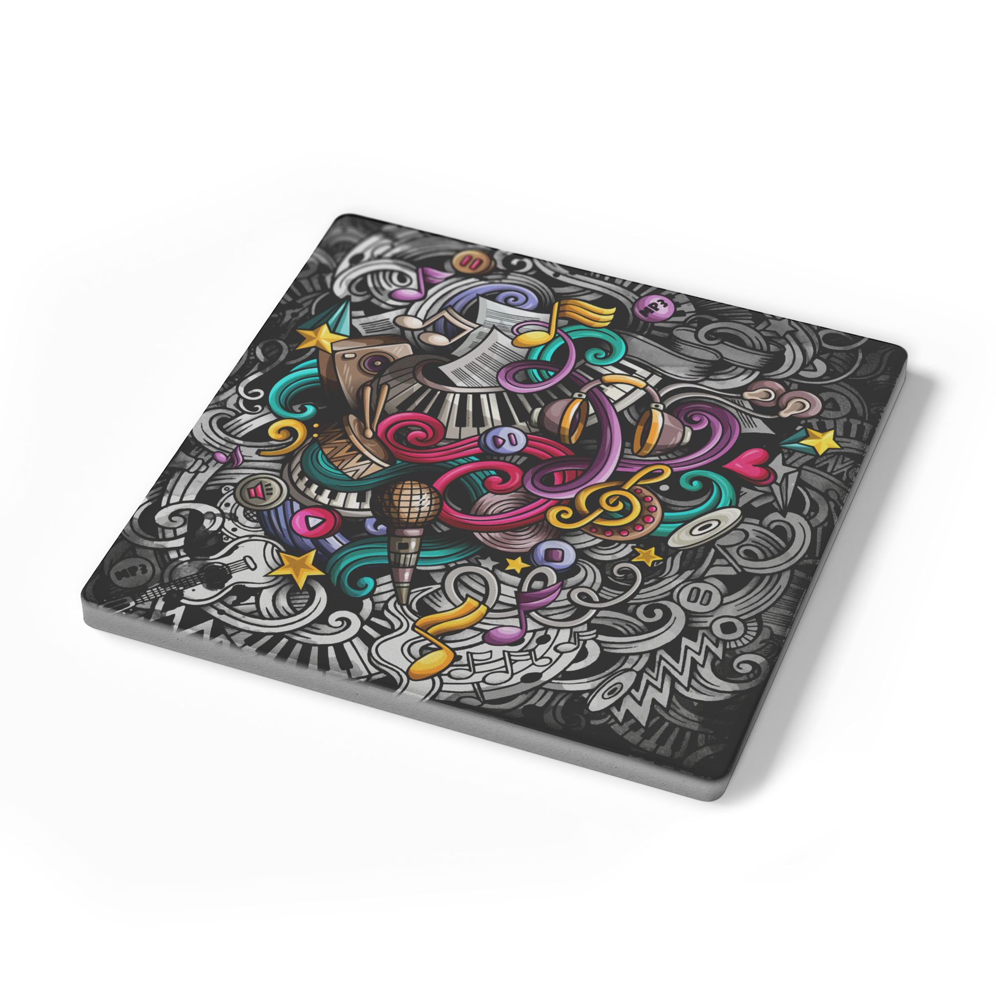 Graffiti_Music_Vibes_Stone_Coaster_-_Set_SquareStoneCoaster_Angle_Mockup.png