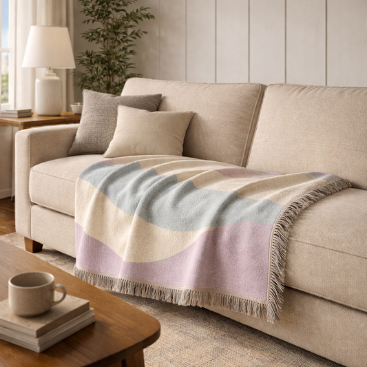 Quiet Measures — Soft Digital Woven Throw