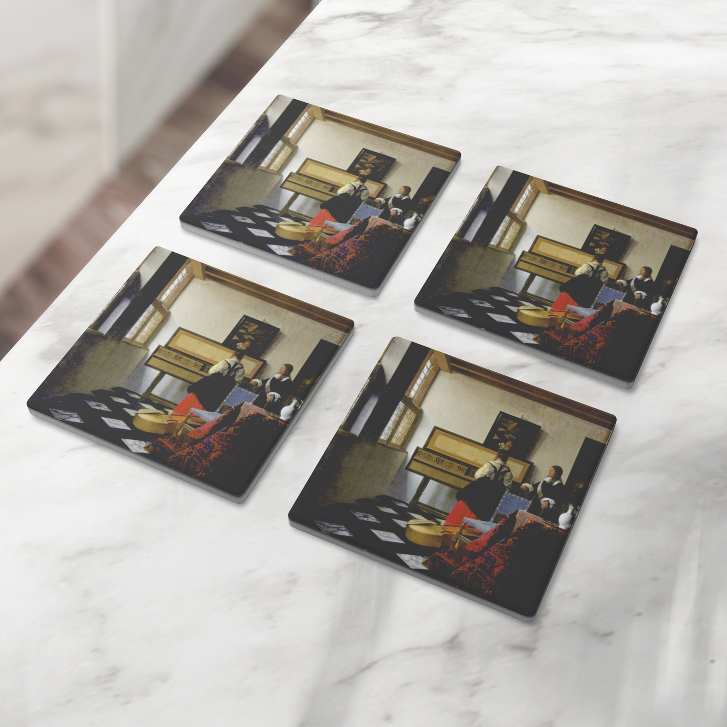 The_Music_Lesson__Vermeer_Coaster_SquareStoneCoaster_4pcLifestyle_Mockup.png