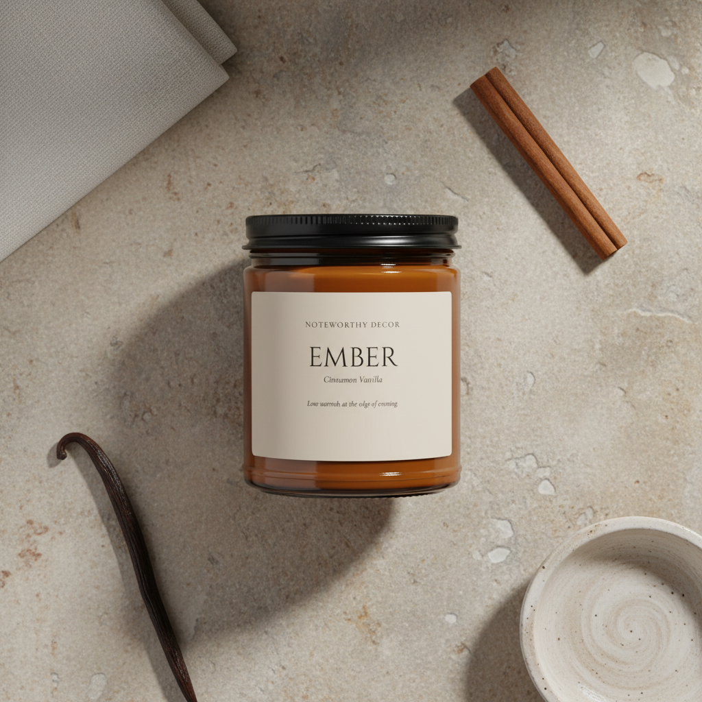 Ember Candle Flat Lay