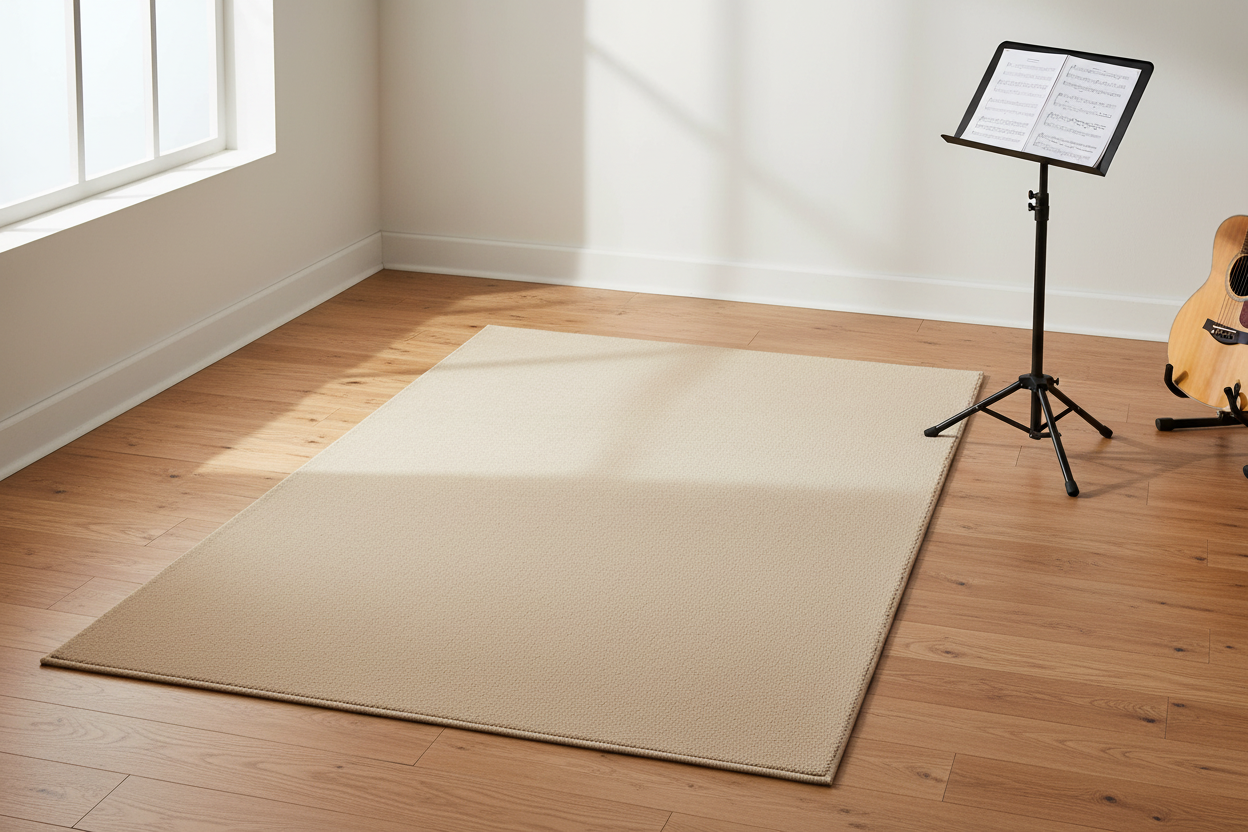 Quiet Field — Practice Rug — Mockup 1 — Music Room
